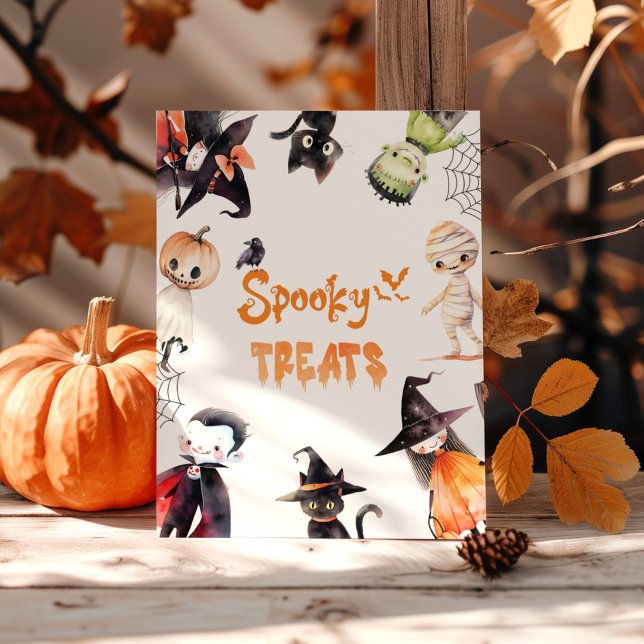 Spooky behandlar Halloween-monster Costume party Poster (Skapare uppladdad)