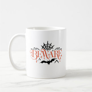 Spooky Beware Halloween Kaffemugg