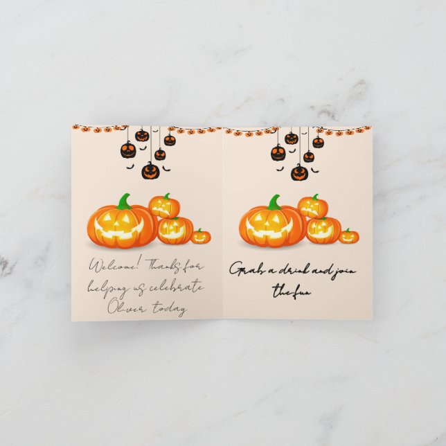 Spooky Birthday Invitation Editable Digital Down Inbjudan (Inuti)