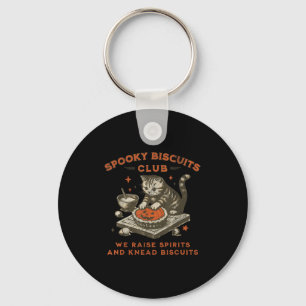 Spooky Biscuits Klubb Cat, Funny Halloween Baking  Nyckelring