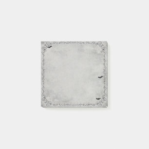 Spooky Black and White Post-it Block