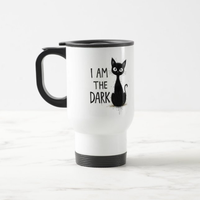 Spooky Black Cat Gothic Aesthetic Resemugg (Vänster)
