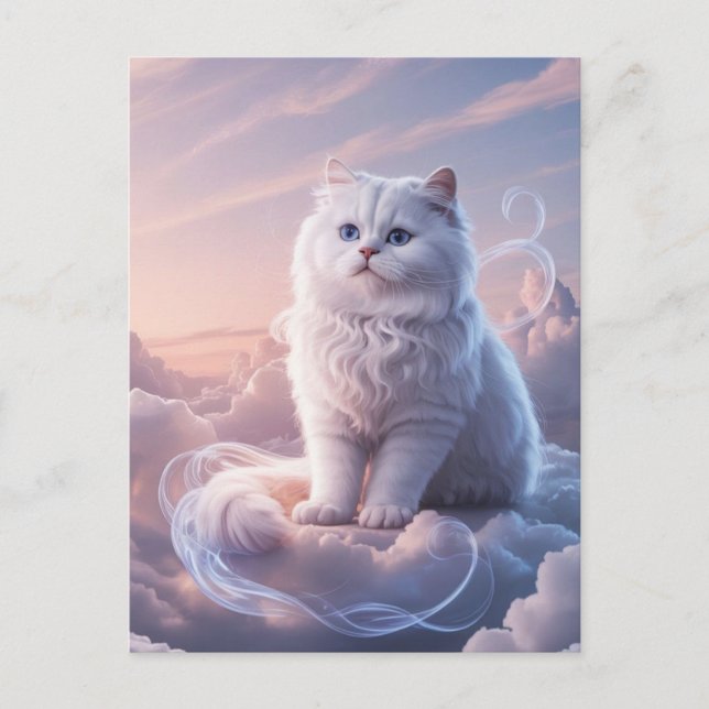 Spooky Black Cat Halloween Tapet - 2025 Natt! Helg Vykort (Framsida)