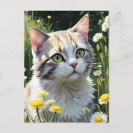 Spooky Black Cat Halloween Tapet - 2025 Natt! Helg Vykort