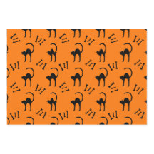 Spooky Black Cat och Bones Halloween Gift