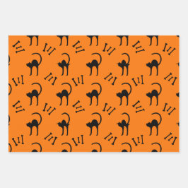 Spooky Black Cat och Bones Halloween Gift