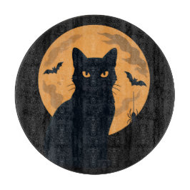 Spooky Black Cat Silhouette Halloween Charcuterie
