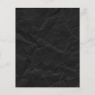 SPOOKY BLACK CRINKLED WRINKLED PAPPER STRUKTUR TEM FLYGBLAD