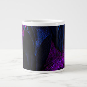 Spooky Black Material Ro, Black Spiders Jumbo Mugg