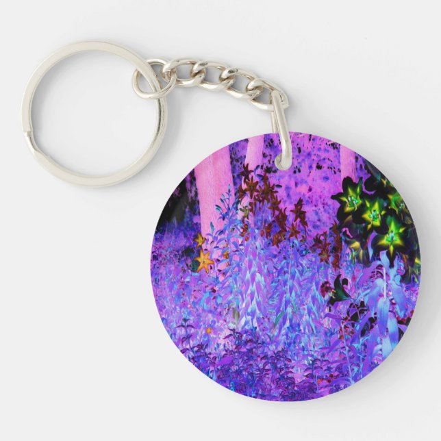 Spooky Black och Crimson Lily Garden Ligcape (Framsidan)