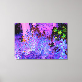 Spooky Black och Crimson Lily Garden Ligcape Canvastryck