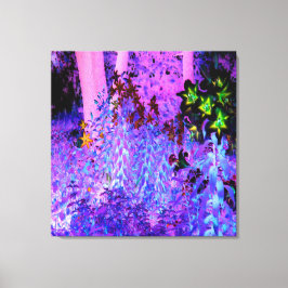 Spooky Black och Crimson Lily Garden Ligcape Canvastryck