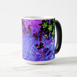 Spooky Black och Crimson Lily Garden Ligcape Magisk Mugg