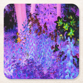 Spooky Black och Crimson Lily Garden Ligcape Underlägg Papper Kvadrat