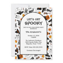 Spooky Black och Orange Halloween fest