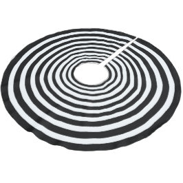 Spooky Black White Optical Illusion Circle Julgransmatta Borstad Polyester