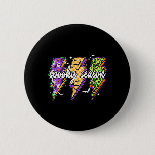 Spooky Blixt Bolt Funny Halloween Spooky Seaso Knapp