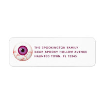Spooky Bloodshot Eyeball Halloween Returadress