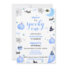 Spooky Blue Ghost 1:a Birthday