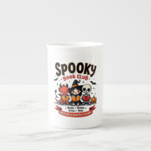 Spooky Bok Klubb Halloween China Mugg