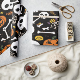 Spooky bones and skeletons for Halloween Presentpapper