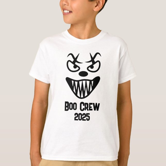 Spooky Boo Crew Halloween 2025 party group fun  T Shirt (Framsida)