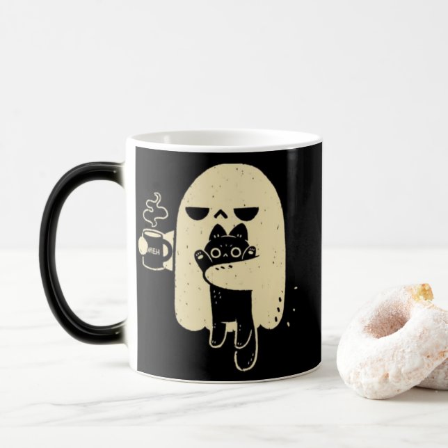 Spooky Boo Ghost Coffee Mugg - Funny Halloween Gif (Med munk)
