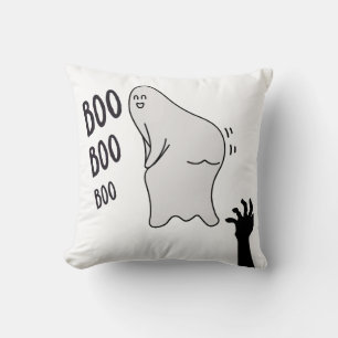 Spooky Boo Ghost Halloween Funny Novelty Shirt Kudde