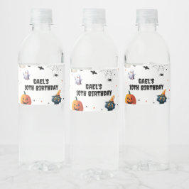 Spooky Boo Halloween Ghost Birthday Decor Vattenflaskor Etikett