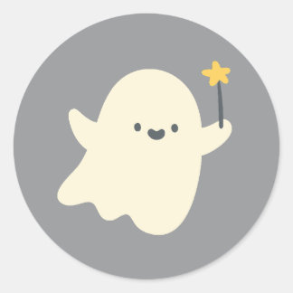 Spooky Boo Sticker Runt Klistermärke