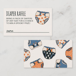 Spooky Boy Halloween Baby Shower Raffle Tilläggskort