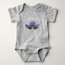Spooky Boy Halloween, Skeleton Cowboy Bodysuit T Shirt
