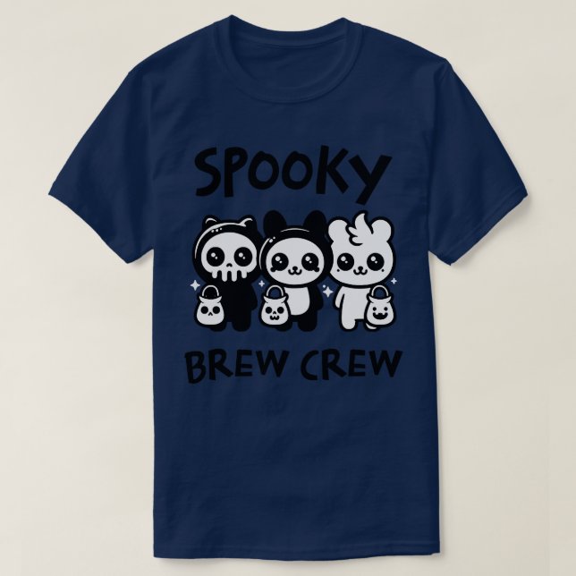 Spooky Brew Crew TShirt T Shirt (Design framsida)
