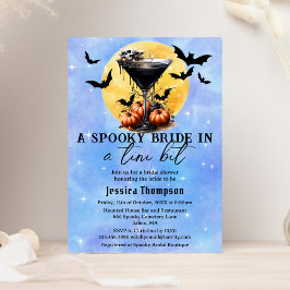 Spooky Bride in a Tini Bit Martini Möhippa Inbjudningar