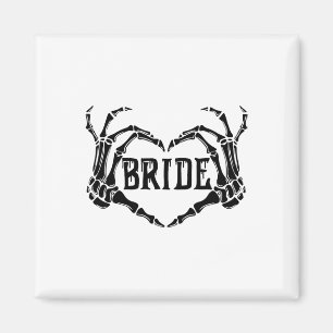 Spooky Bride Skeleton Händer Förlovning Bröllop Ha Magnet