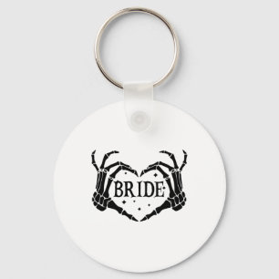 Spooky Bride Skeleton Händer Förlovning Bröllop Ha Nyckelring
