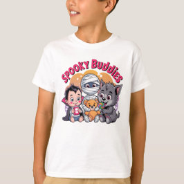 Spooky Buddies Halloween Kids Tee" T Shirt