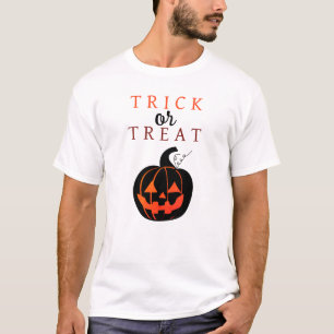 Spooky Bus eller godis Jack-o'-lantern Halloween T Shirt