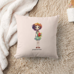 Spooky but cute Zombie Kid - beklagligt Macabre Kudde