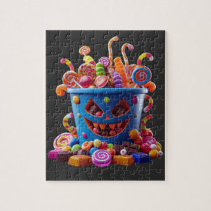 Spooky Candy Bucket - Halloween Treats Pussel
