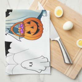 Spooky Candy Night Beverage Glass Kökshandduk