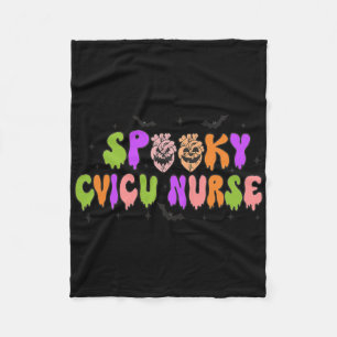 Spooky Cardiac Nurse Halloween Kardiovaskulär pump Fleecefilt