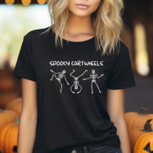Spooky Cartjul Halloween Skeletons T-shirt