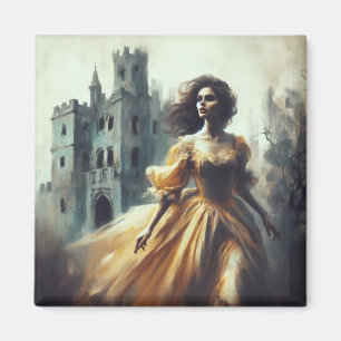 Spooky Castle Horror i Bok i Gothic Magnet
