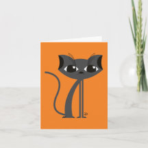 Spooky Cat - hälsningskort