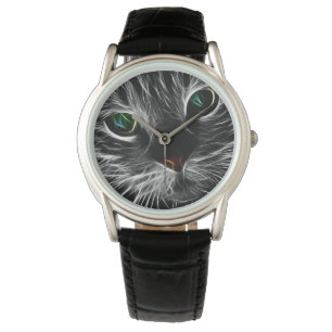 Spooky Cat Kattdjur Soul Spirit Animal Armbandsur