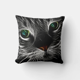 Spooky Cat Kattdjur Soul Spirit Animal Dekorativ k Kudde