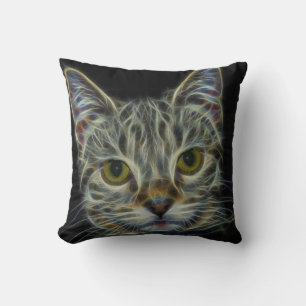 Spooky Cat Kattdjur Soul Spirit Animal Dekorativ k Kudde