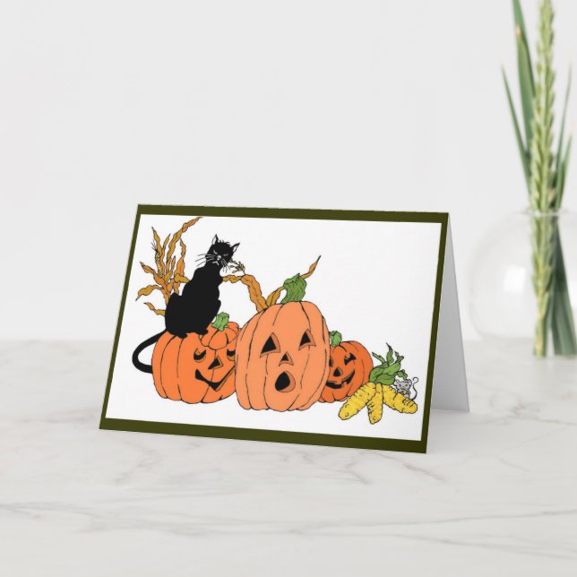 Spooky Cat-kort Kort (Framsida)