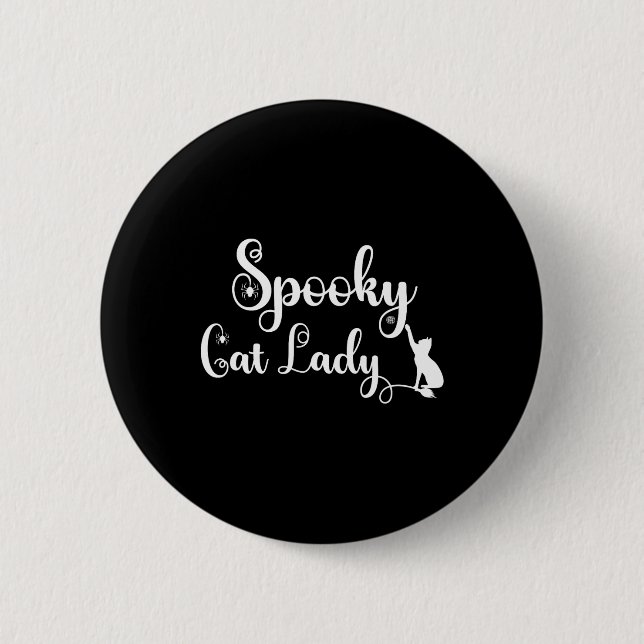 Spooky Cat Mamma Shirt Knapp (Framsida)